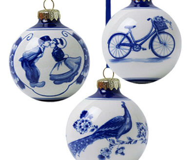 Delfts blauwe kerstballen