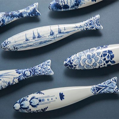 Royal Delft - Blue herring