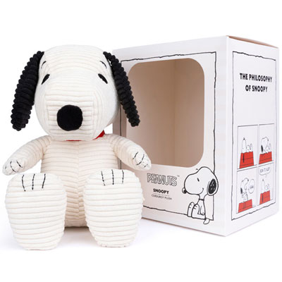 Snoopy zittend groot met cadeaubox